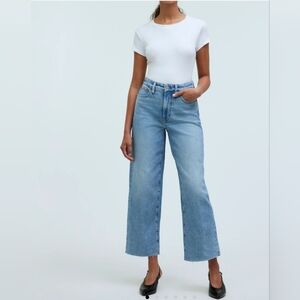 The Perfect Vintage Wide Leg Madewell  Light Blue Wide-Leg Jeans